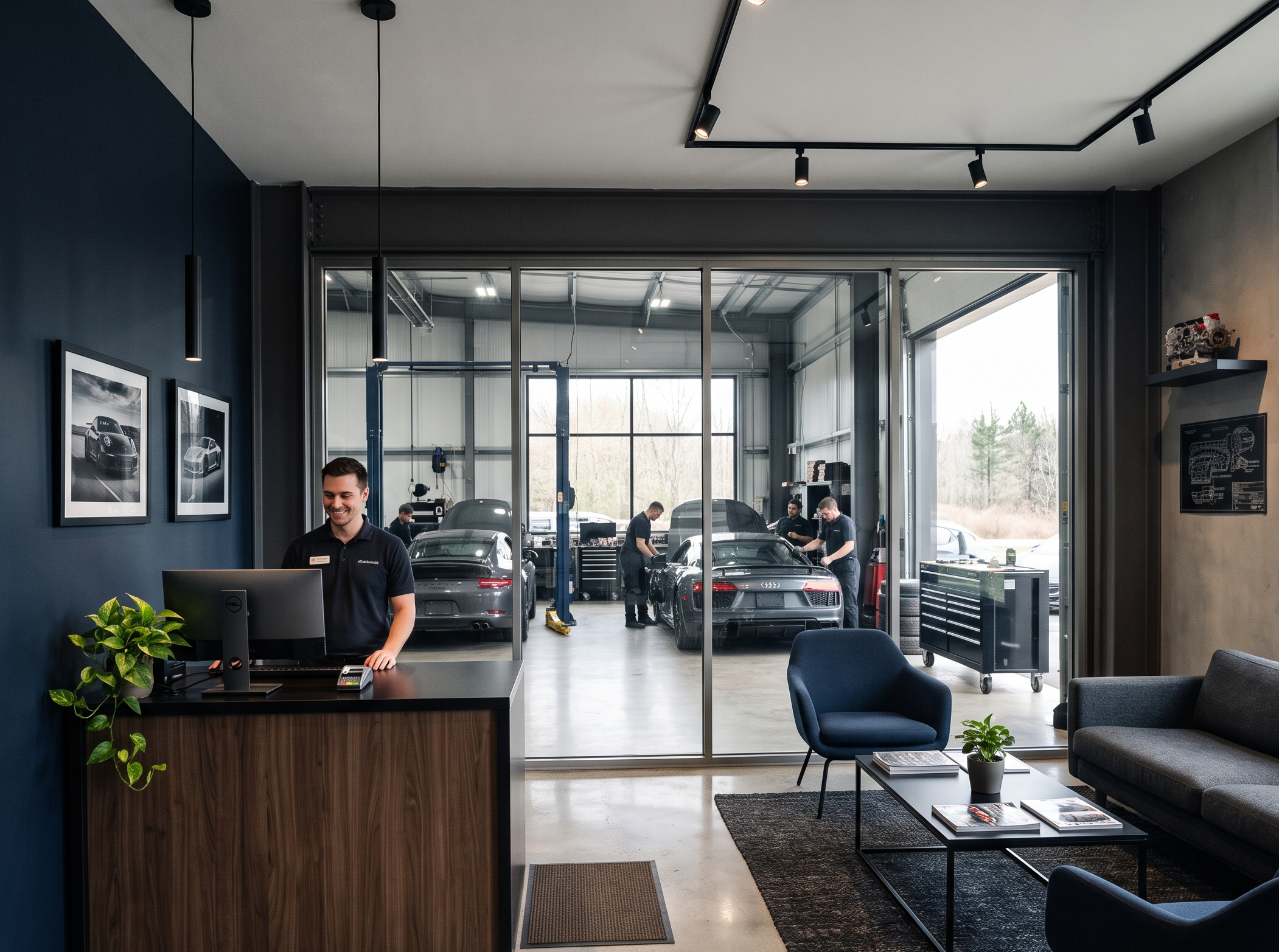 Espace d'accueil de l'atelier Gestipros à Tunis